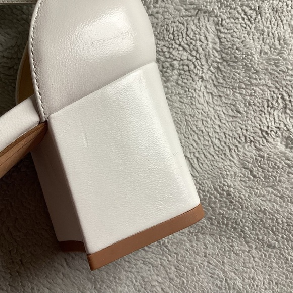 Alexandre Birman Clarita Jeweled Leather Block Heel Wrap Sandals White Bridal - Picture 12 of 17